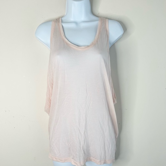 Aritzia Wilfred Women’s Tank Top Pink sheer sleeveless Size XS - Picture 6 of 11